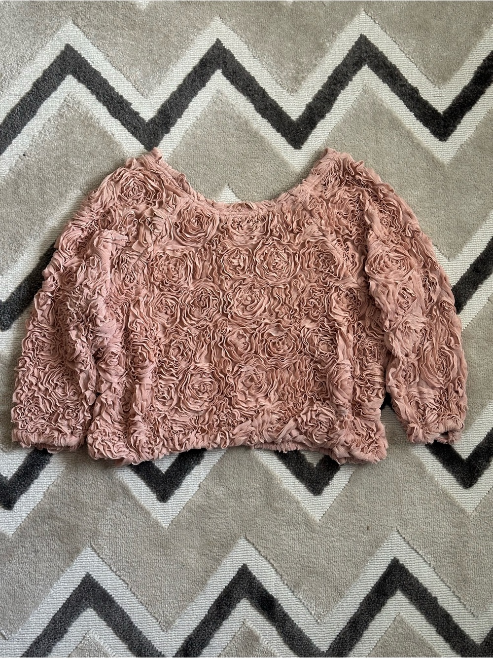 American Apparel 3-D Flower Mesh Jumper - EUC - Picture 7 of 9